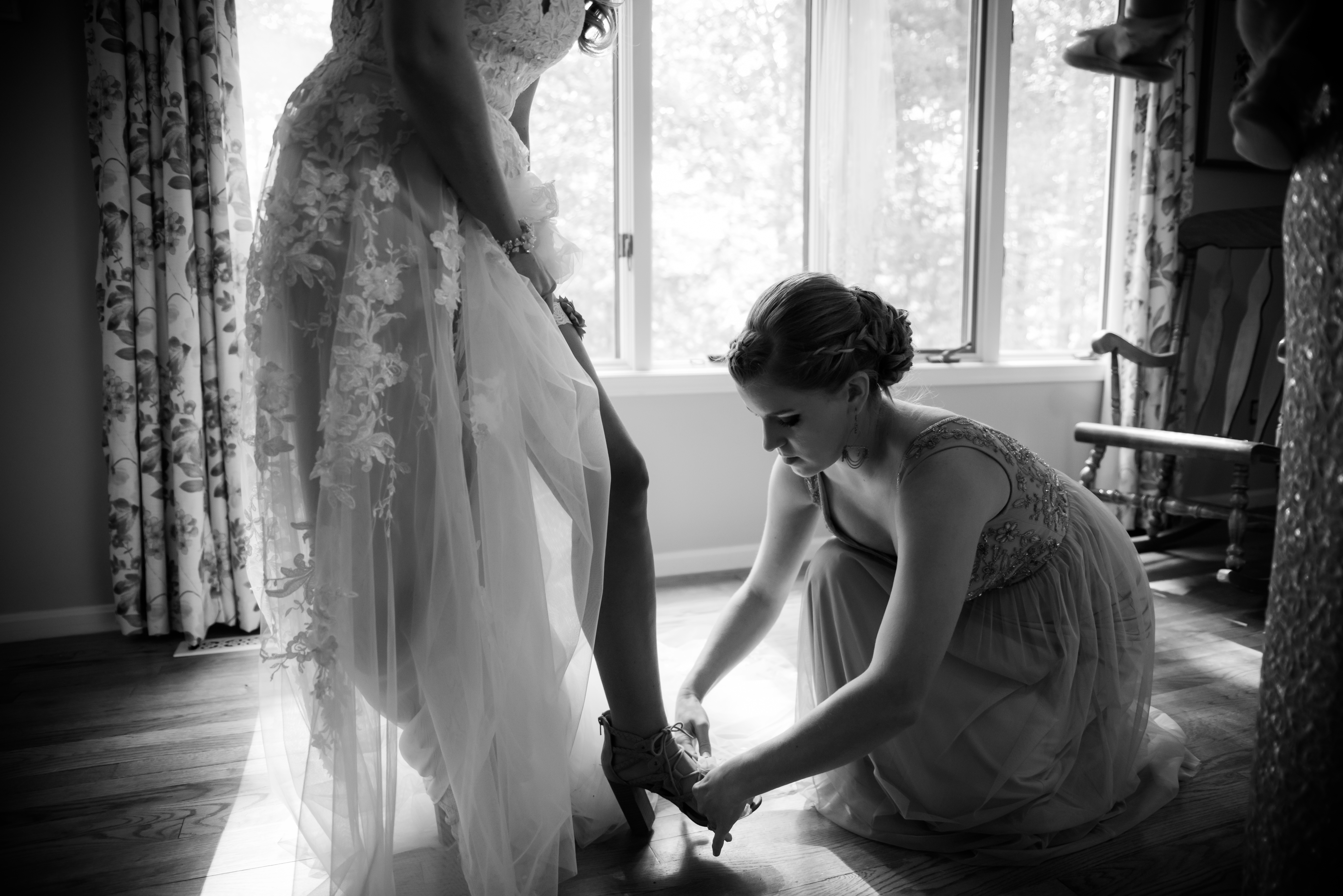 PRINCE FREDERICK, MD - SEPTEMBER 29: Courtney & Ryan's wedding ceremony and event on their family farm in Calvert County, Maryland on September 29, 2018. (Photo by Love Charm Photo)